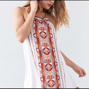 Ecote White Aztec Dress -small